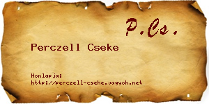 Perczell Cseke névjegykártya